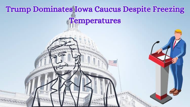 Trump Dominates Iowa Caucus Despite Freezing Temperatures